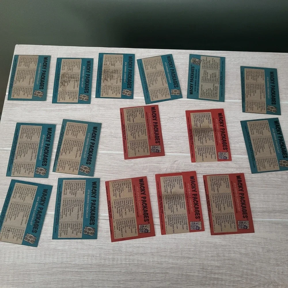 Vintage Mixed Lot 1974 Wacky Packages Cards 16 Total
